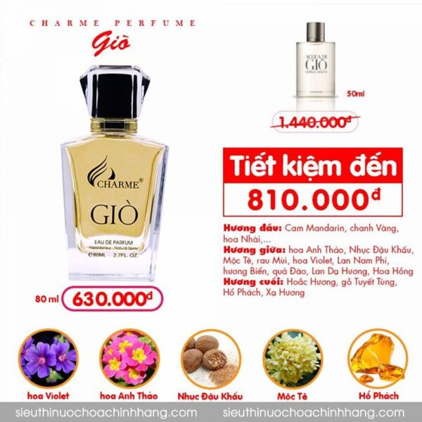 Nước Hoa Charme Giò