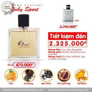 Nước Hoa Charme Ruby Sport