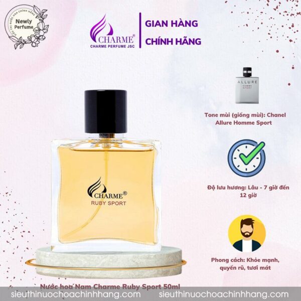Nước Hoa Charme Ruby Sport