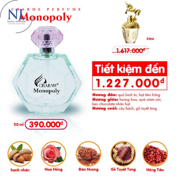nước hoa charme monopoly 50ml